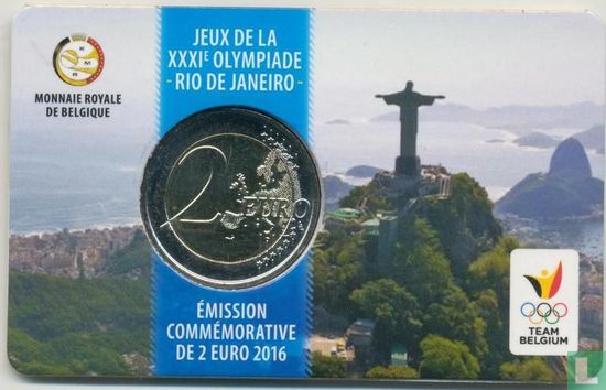 België 2 euro 2016 (coincard - NLD) "Rio 2016 Olympic Games - Team Belgium" - Afbeelding 2