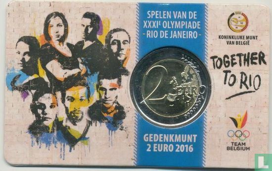 Belgium 2 euro 2016 (coincard - FRA) "Rio 2016 Olympic Games - Team Belgium" - Image 2