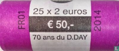 Frankrijk 2 euro 2014 (rol) "70th Anniversary of D-DAY" - Afbeelding 2