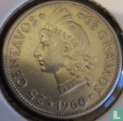 Dominican Republic 25 centavos 1960 - Image 1