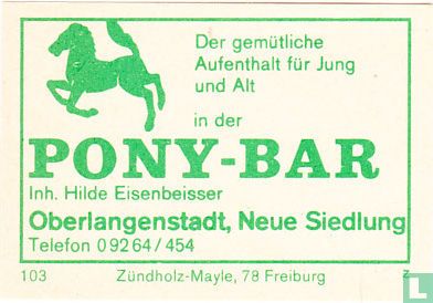 Pony-Bar - Hilde Eisenbeisser