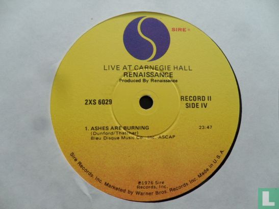Renaissance Live at Carnegie Hall  - Image 3