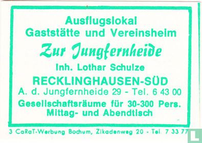 Zur Jungfernheide - Lothar Schulze