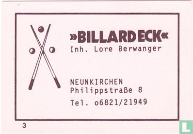 "Billardeck" - Lore Berwanger