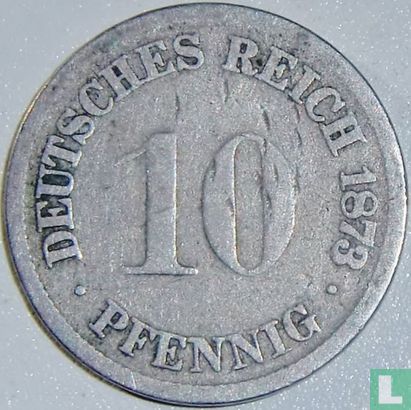 German Empire 10 pfennig 1873 (B) - Image 1
