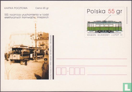 100 years tram in Lodz