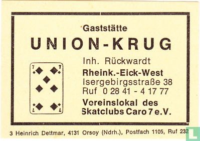 Union-Krug - Rückwardt