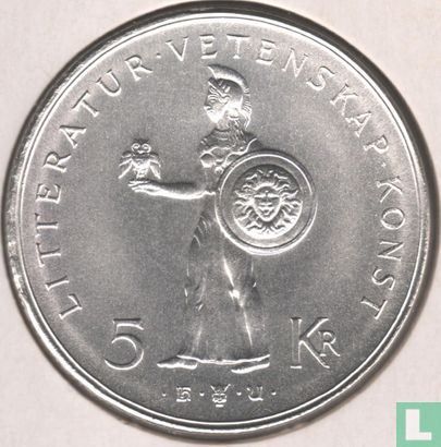 Zweden 5 kronor 1962 "Litteråtur.Vetenskap. Konst" - Afbeelding 2