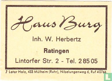 Haus Burg - W. Herbertz