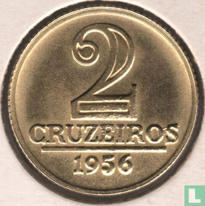 Brazil 2 cruzeiros 1956 (type 2) - Image 1