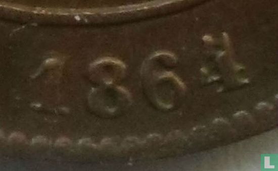 België 2 centimes 1864/61 - Afbeelding 3