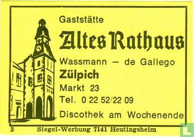 Altes Rathaus - Wassmann - de Gallego