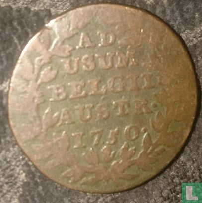 Austrian Netherlands 2 liards 1750 (hand) - Image 1