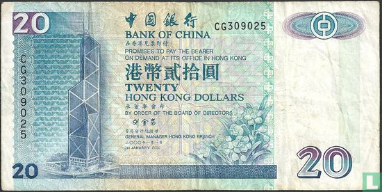 Hong Kong 20 Dollars 2000 - Afbeelding 1