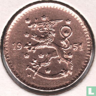 Finnland 1 Mark 1951 (Kupfer) - Bild 1