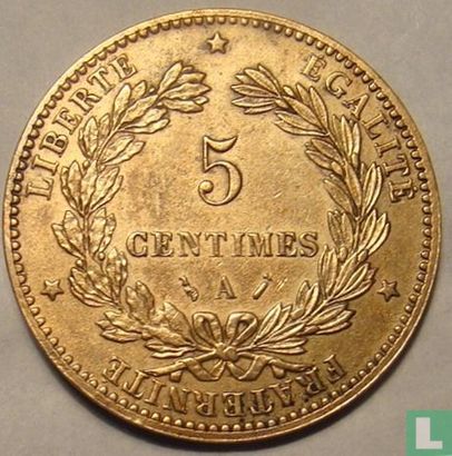 France 5 centimes 1883 - Image 2