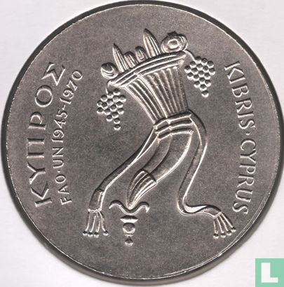 Cyprus 500 mils 1970 "25th anniversary of FAO" - Afbeelding 1