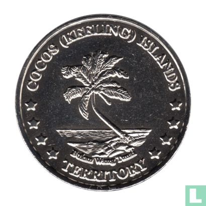 Cocos (Keeling) Islands 5 Cents 2004 (Koper vernikkeld koper) - Bild 2