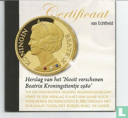 Herslag Nooit verschenen Beatrix Kroningstientje 1980 - Afbeelding 2