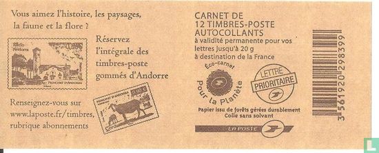 Carnet Marianne abonnement timbres d'Andorre - Image 1