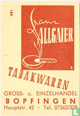 Franz Allgaier Tabakwaren