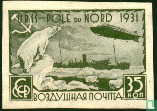 Zeppelin vol dans l'Arctique 