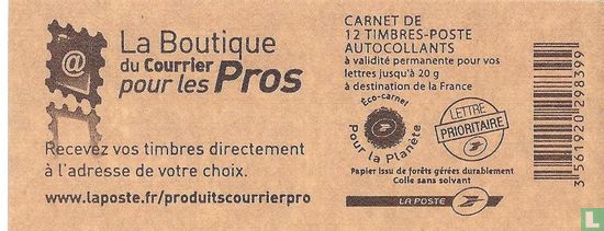Carnet Marianne shop mail Pros - Image 1