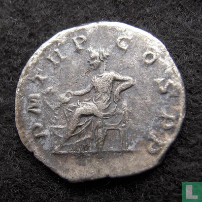 Romeinse Keizerrijk Denarius van Keizer Severus Alexander 222 n.Chr - Afbeelding 2