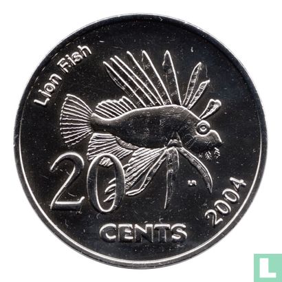 Cocos (Keeling) Islands 20 Cents 2004 (Koper vernikkeld koper) - Image 1