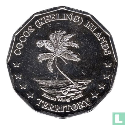 Cocos (Keeling) Islands 50 Cents 2004 (Koper vernikkeld koper) - Bild 2