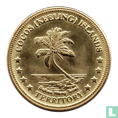 Cocos (Keeling) Islands 1 Dollar 2004 (Messing) - Image 2