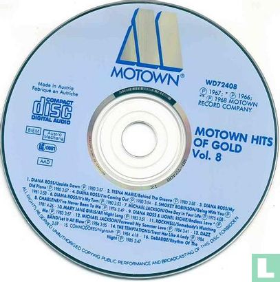 16 Motown Hits of Gold #8 - Afbeelding 3