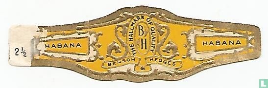 BH the Hallmark of Quality Benson & Hedges - Habana - Habana - Afbeelding 1