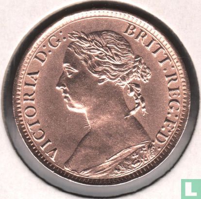 Royaume-Uni 1 farthing 1884 - Image 2