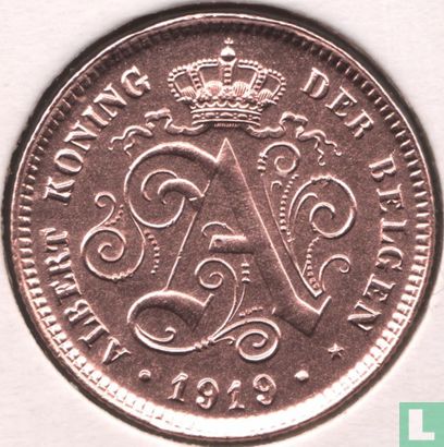 Belgium 2 centimes 1919 (NLD) - Image 1
