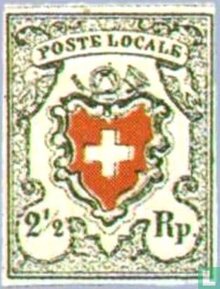 Posthorn und Wappen