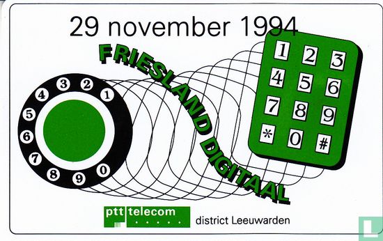 PTT Telecom - Friesland Digitaal 29 November 1994 - Afbeelding 1
