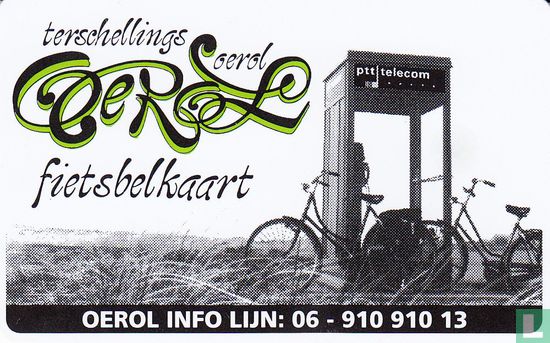 Terschellings Oerol fietsbelkaart - Afbeelding 1