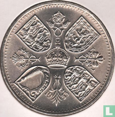 United Kingdom 5 shillings 1953 "Coronation of Elizabeth II" - Image 1