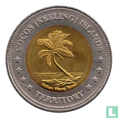 Cocos (Keeling) Islands 5 Dollars 2004 (Bi-Metaal) - Image 2