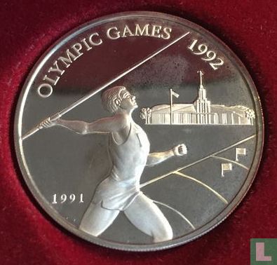 Samoa 10 tala 1991 (PROOF) "1992 Summer Olympics in Barcelona - Javelin thrower" - Afbeelding 1