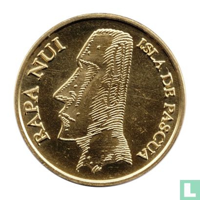 Easter Island 5 Pesos 2007 (Brass) - Image 2