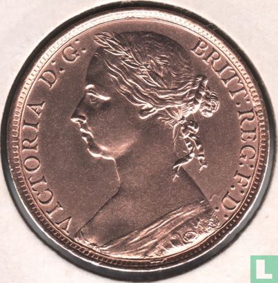 Royaume Uni 1 penny 1891 - Image 2