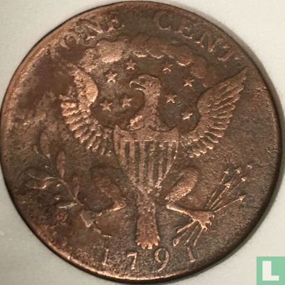 USA  George Washington, with small eagle  1791 - Afbeelding 1