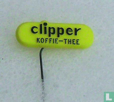 Clipper koffie-thee [zwat op geel]