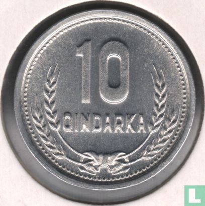 Albanie 10 qindarka 1988 - Image 2