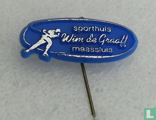 Sporthuis Wim de Graaff Maassluis [zilver op blauw]