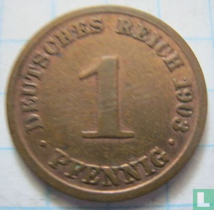 Duitse Rijk 1 pfennig 1903 (A) - Afbeelding 1