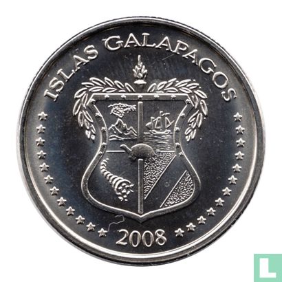 Galapagos Islands 10 Centavos 2008 (Copper-Nickel) - Image 2