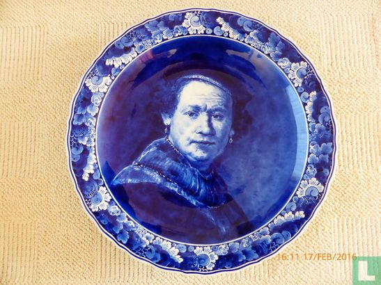 Plate Charger Selfportrait Rembrandt van Rijn - Image 1